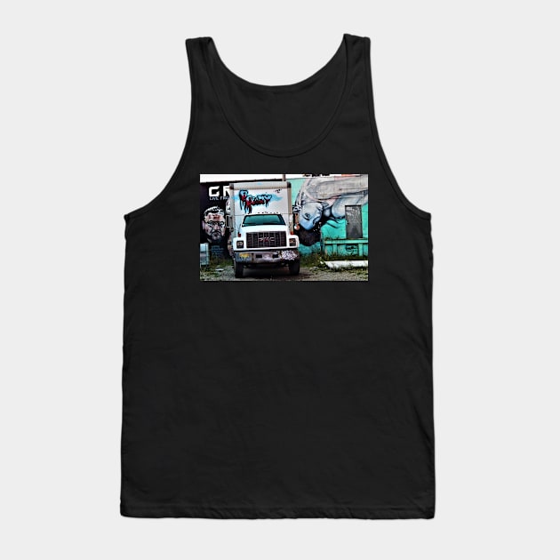 Detroit Graffiti Tank Top by ThomasGallant